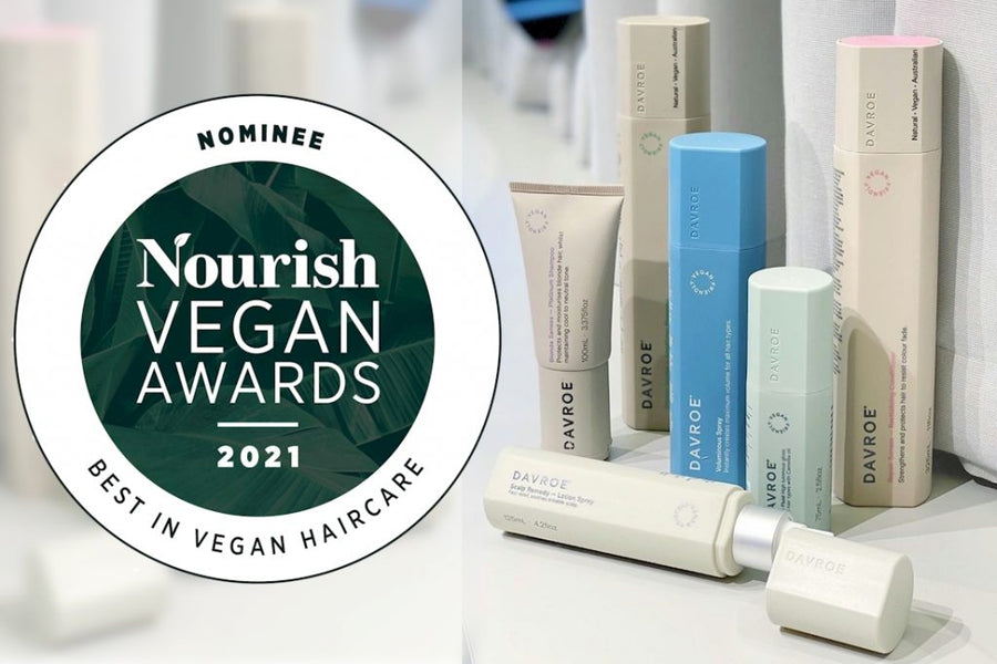 DAVROE Nominated as Best Vegan Haircare brand 2021