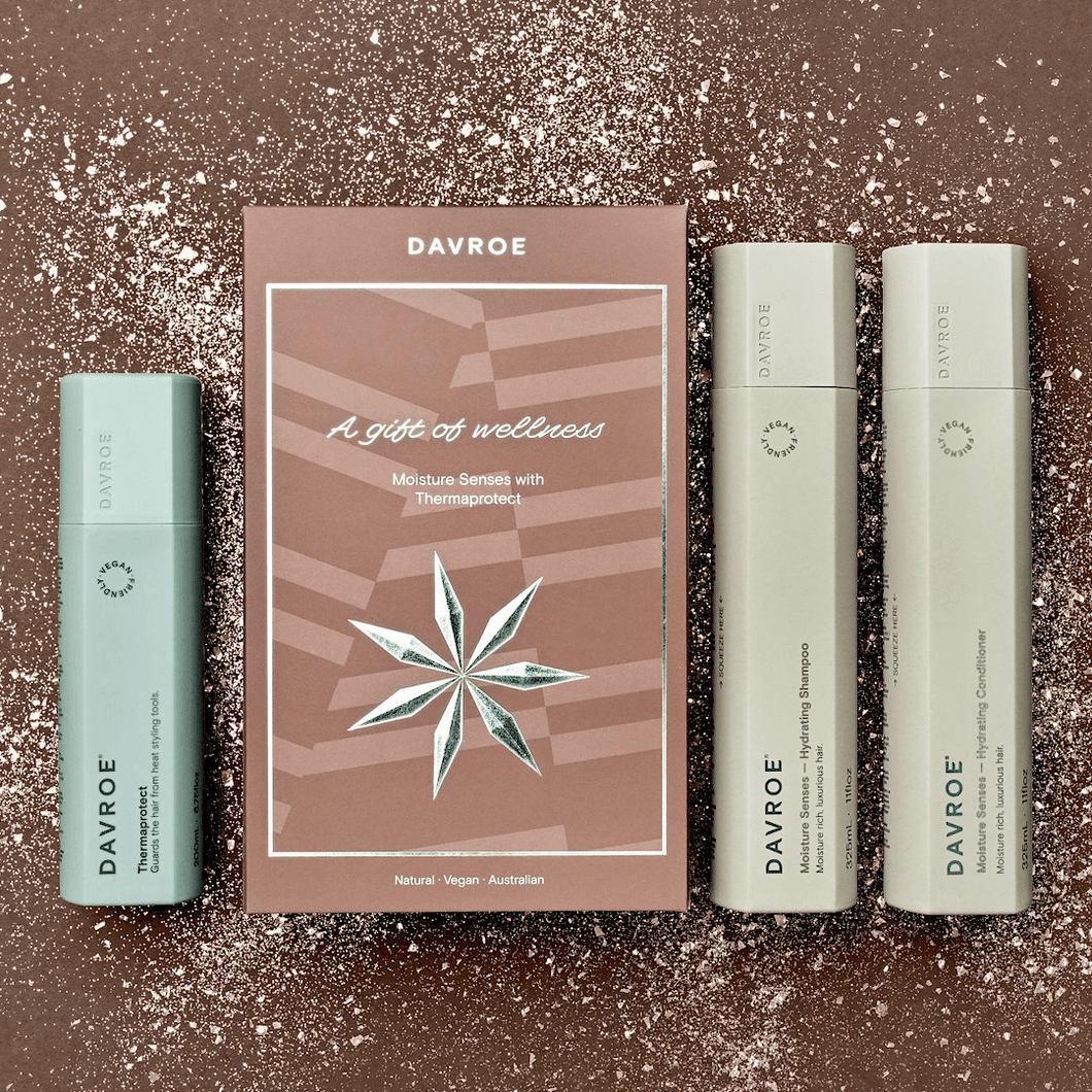 Davroe Moisture Senses Moisture, rich, luxurious hair, Experience Luxurious Hydration for Your Hair! Indulge your hair with the Davroe Moisture Senses Trio Pack


Specially designed to transform dry, damaged, and curly hair into a cascade of moisture-rich luxury. Infused with the goodness of Australian Lilly Pilly, this gentle shampoo and conditioner duo revitalizes and detangles, leaving your locks soft, supple, and oh-so-healthy.