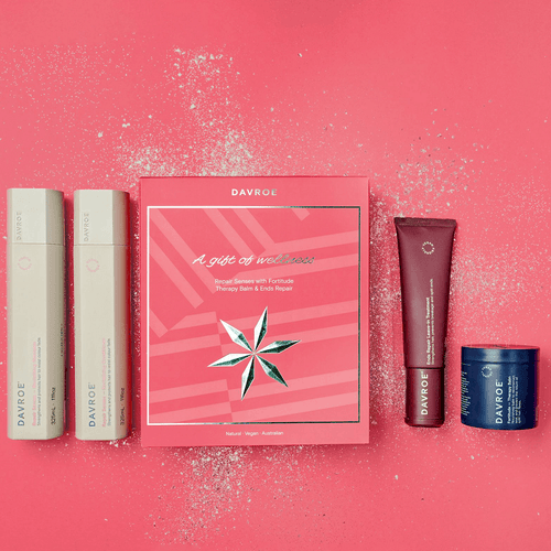 
Davroe Repair Senses Quad Pack
Davroe Repair Senses Restored, protected, stronger hair with the Davroe Repair Senses Quad Pack, meticulously designed for normal and coloured hair.
325mL Davroe Repair Senses Revitalizing Shampoo
325mL Davroe Repair Senses Revitalizing Conditioner
200mL Davroe Fortitude Therapy Balm
150mL Davroe Ends Repair Leave-In Treatment
Treat yourself or gift it to someone special—experience restored, protected, and stronger hair today. Order now and embrace the beauty of healthy hair!